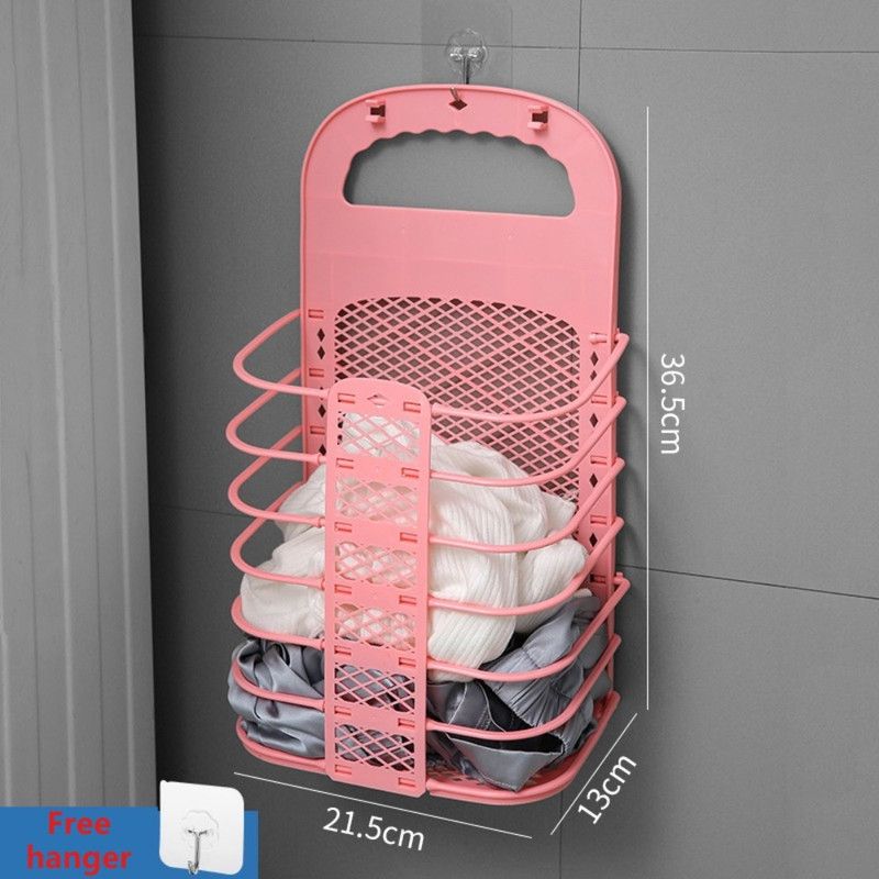 Wall-Mounted Foldable Laundry Basket