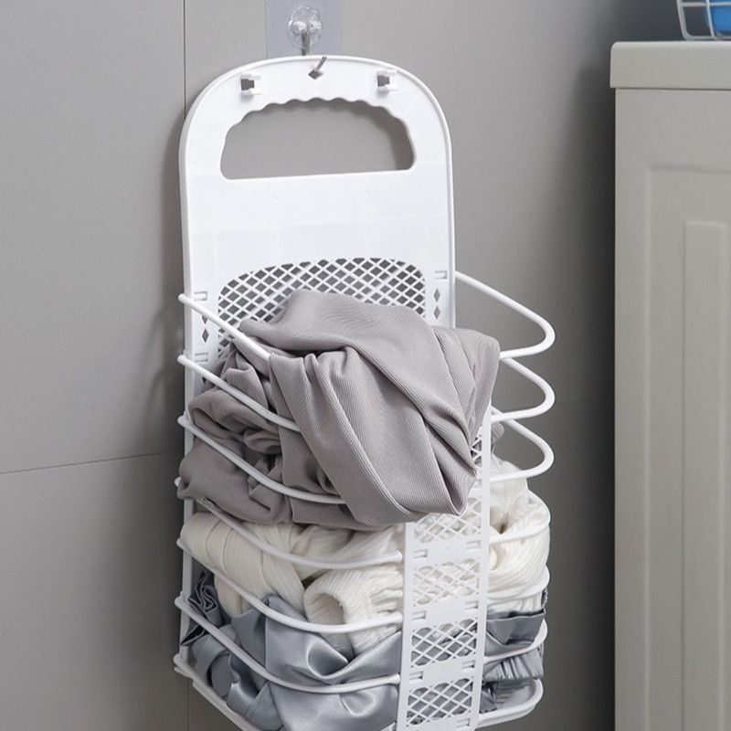 Wall-Mounted Foldable Laundry Basket