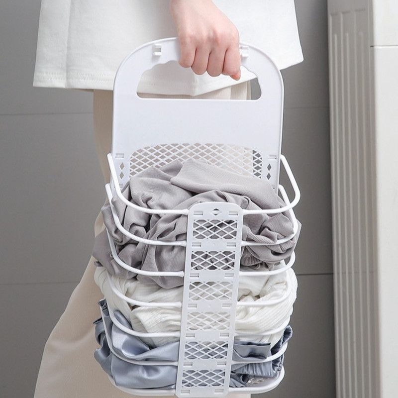 Wall-Mounted Foldable Laundry Basket