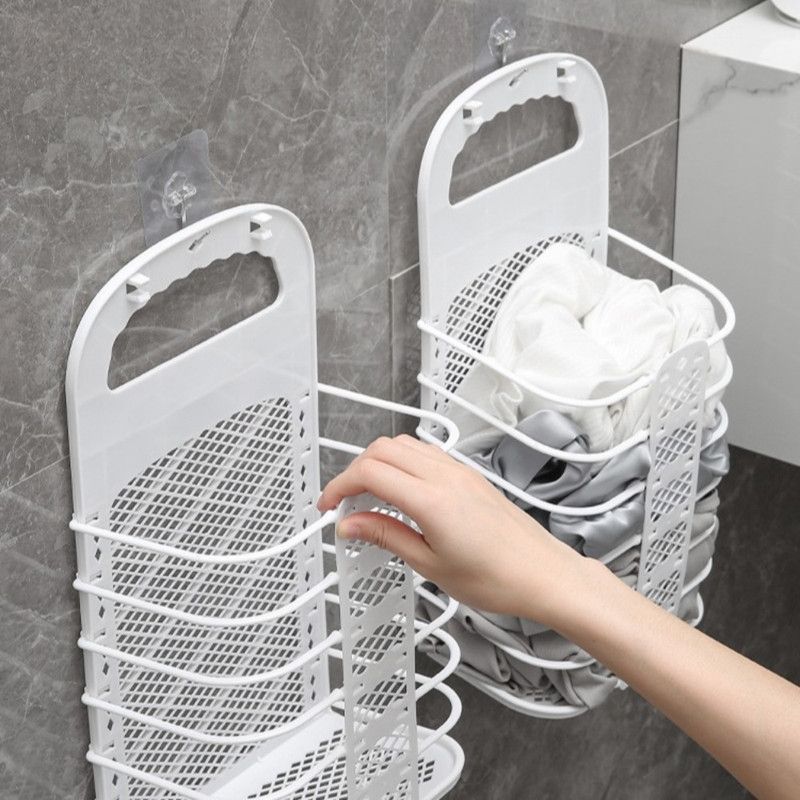 Wall-Mounted Foldable Laundry Basket