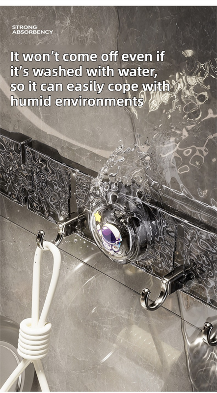 180° Foldable Suction Hook Rail