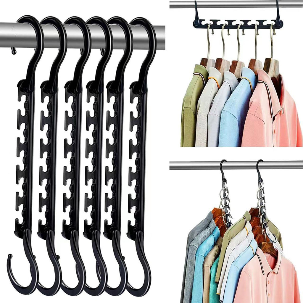 10-Pack Space-Saving Rotating Hangers