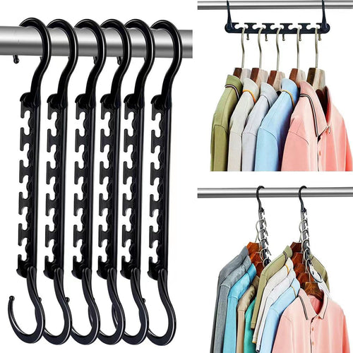 10-Pack Space-Saving Rotating Hangers