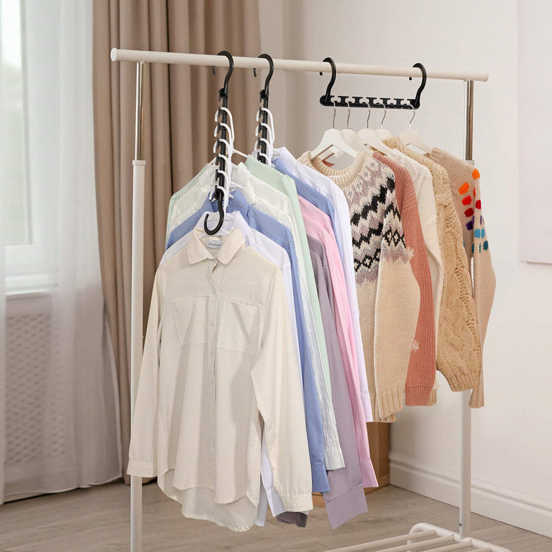 10-Pack Space-Saving Rotating Hangers