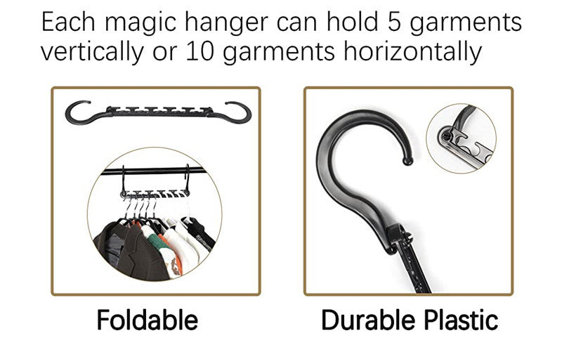 10-Pack Space-Saving Rotating Hangers