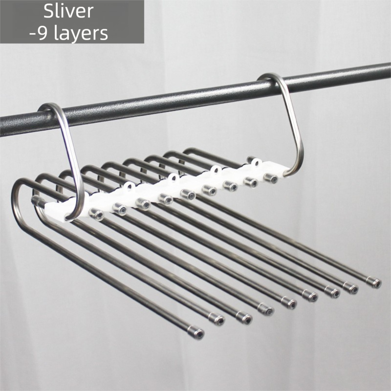 9-Layer Foldable Pants Hanger